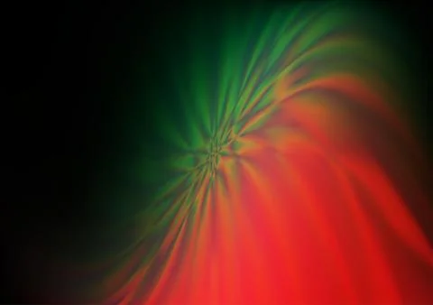 Dark Green, Red vector glossy bokeh pattern. 스톡 일러스트