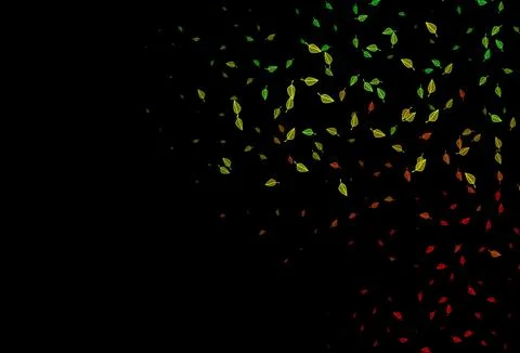 Dark Green, Red vector hand painted pattern. Illustrazione stock