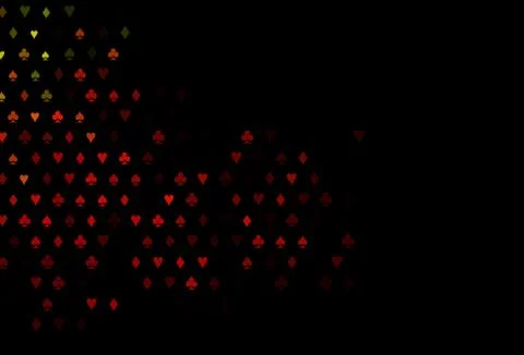 Dark Green, Red vector layout with elements of cards. Illustrazione stock