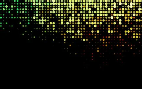 Dark Green, Red vector layout with circle shapes. Illustrazione stock