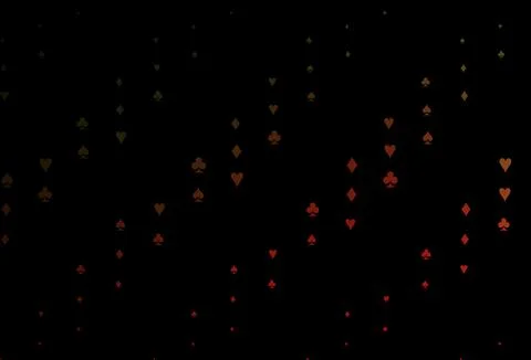 Dark Green, Red vector layout with elements of cards. Stockillustratie