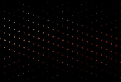 Dark Green, Red vector layout with elements of cards. Illustrazione stock