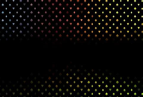 Dark green, red vector layout with elements of cards. Stock Illustration