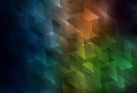 Dark Green, Red vector layout with lines, rectangles. Illustrazione stock