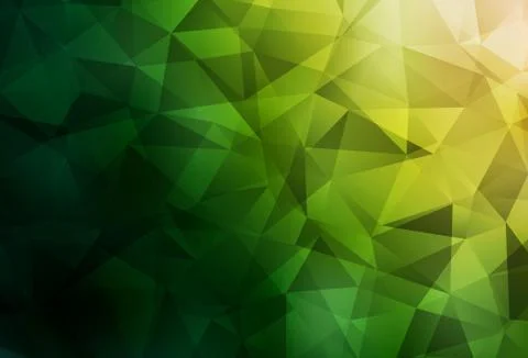 Dark Green, Red vector low poly background. イラスト素材