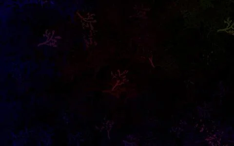 Dark Green, Red vector natural pattern with trees, branches. 库存插图