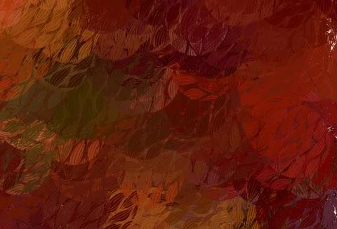 Dark Green, Red vector pattern with random forms. 库存插图