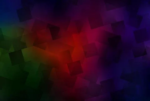 Dark Green, Red vector pattern in square style. 库存插图