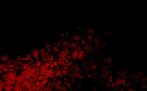 Dark Green, Red vector pattern in square style. Stock Illustration