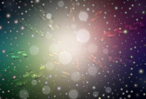 Dark Green, Red vector pattern in Christmas style. Stock Illustration