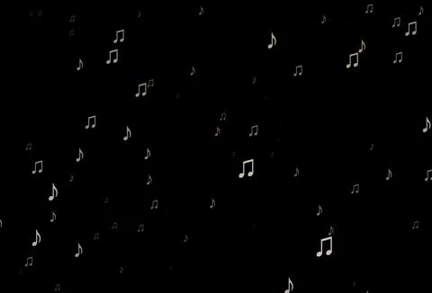 Dark Green, Red vector pattern with music elements. Stock Illustration