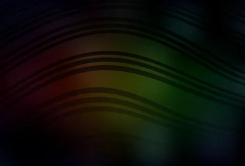 Dark Green, Red vector pattern with lines. Stock Illustration