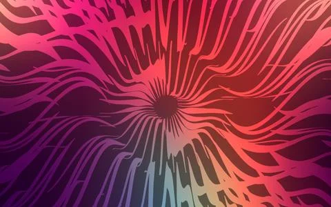 Dark Green, Red vector pattern with sharp lines. Stock Illustration