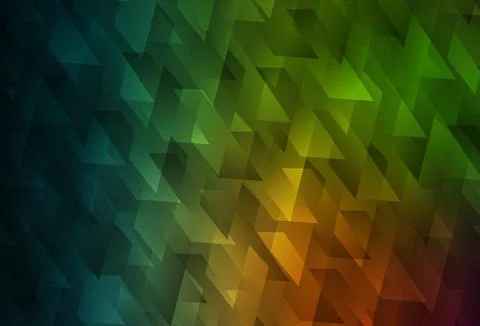 Dark Green, Red vector pattern in square style. Illustrazione stock