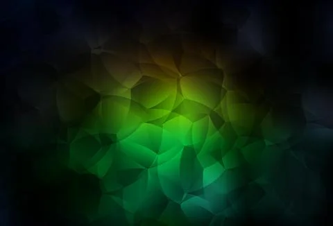 Dark Green, Red vector pattern with random forms. 스톡 일러스트