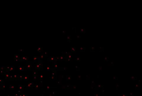 Dark Green, Red vector pattern in polygonal style with circles. Stock Illustration