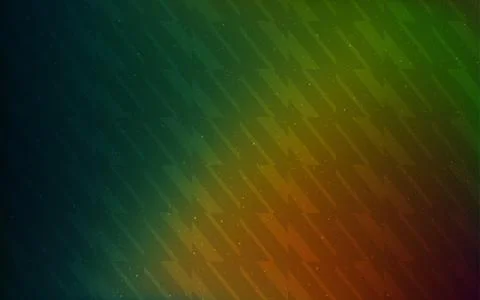 Dark Green, Red vector pattern with sharp lines. Glitter abstract illustratio Illustrazione stock