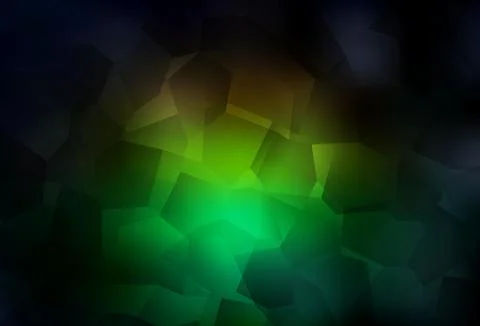 Dark Green, Red vector pattern with random forms. Illustrazione stock