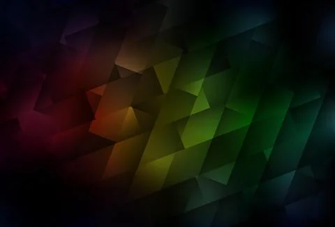 Dark Green, Red vector pattern in square style. 库存插图
