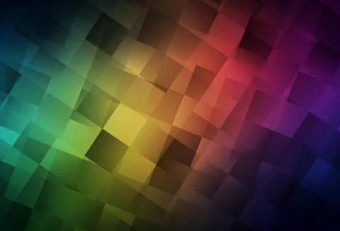 Dark Green, Red vector pattern in square style. 스톡 일러스트