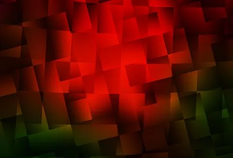 Dark Green, Red vector pattern in square style. Illustrazione stock