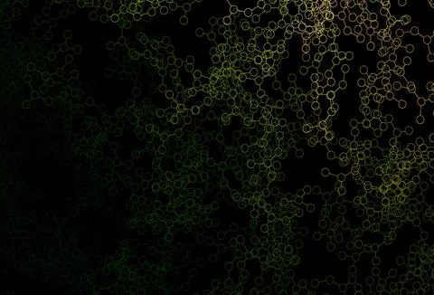 Dark Green, Red vector pattern with artificial intelligence network. Illustrazione stock