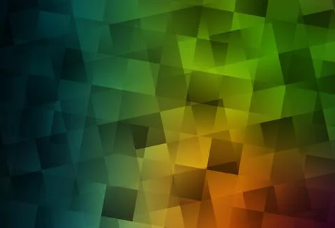 Dark Green, Red vector pattern in square style. 스톡 일러스트
