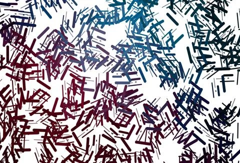 Dark green, red vector pattern with narrow lines. Stockillustratie