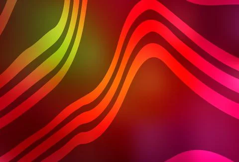 Dark Green, Red vector pattern with lines. Stock Illustration