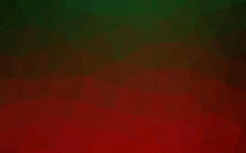 Dark Green, Red vector shining triangular pattern. Illustrazione stock