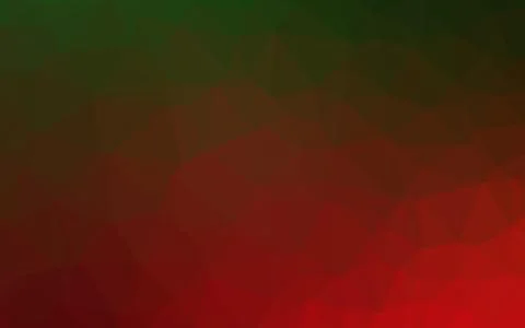 Dark Green, Red vector shining triangular background. Illustrazione stock