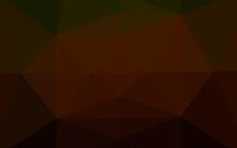 Dark Green, Red vector shining triangular pattern. Illustrazione stock