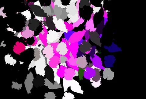 Dark Green, Red vector template with chaotic shapes. Stock Illustration