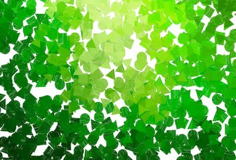 Dark  green, red vector template with crystals, circles, squares. Stock Illustration