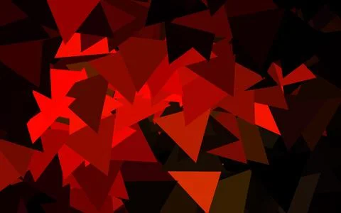 Dark Green, Red vector template with crystals, triangles. Stock Illustration