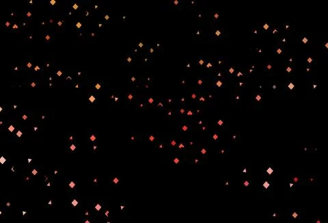 Dark green, red vector texture in poly style with circles, cubes. 스톡 일러스트