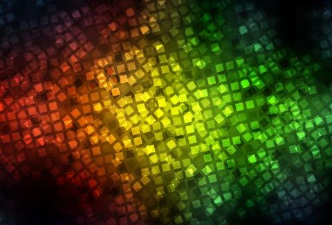 Dark Green, Red vector texture in rectangular style. Stock Illustration