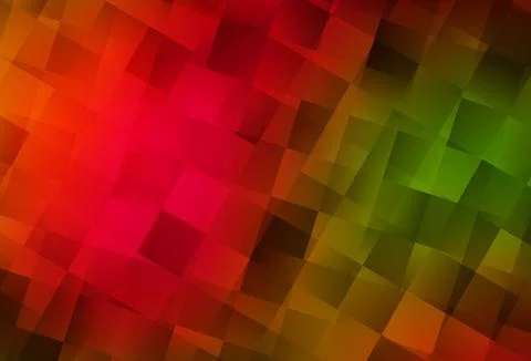 Dark Green, Red vector texture in rectangular style. Stock Illustration