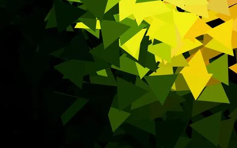 Dark Green, Red vector texture with triangular style. Illustrazione stock