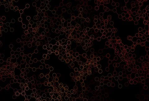 Dark Green, Red vector texture with artificial intelligence concept. 스톡 일러스트