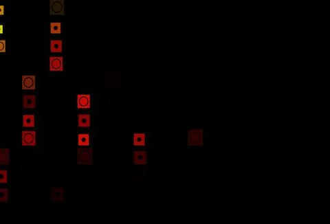 Dark Green, Red vector texture in rectangular, circular style. Illustrazione stock