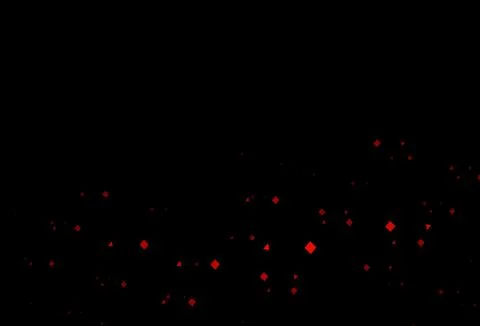 Dark green, red vector texture in poly style with circles, cubes. Stock Illustration
