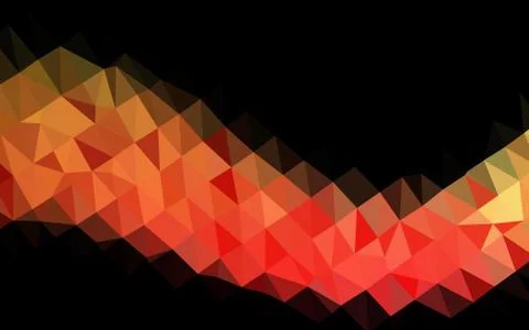 Dark Green, Red vector triangle mosaic template. Stock Illustration