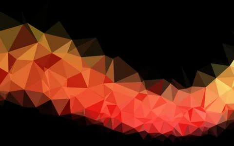 Dark Green, Red vector triangle mosaic template. Stock Illustration