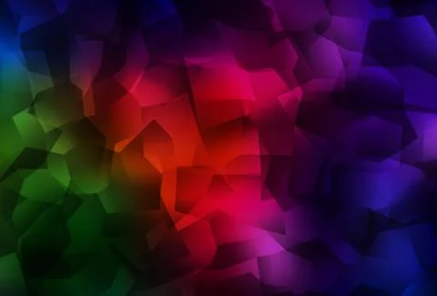 Dark Green, Red vector triangle mosaic background. Stock Illustration