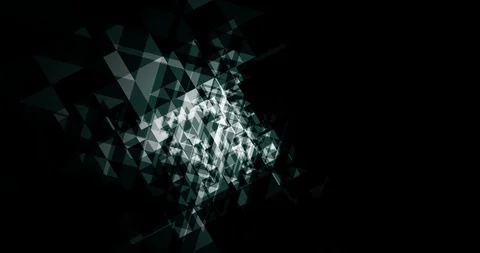 Dark green science plexus abstract background Stock Footage 119037000