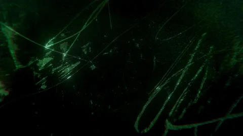 Dark Green Scratched Grunge Texture With Glow And Dust Stockbeeldmateriaal 335892463