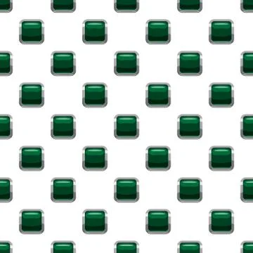 Dark green square button pattern Illustrazione stock