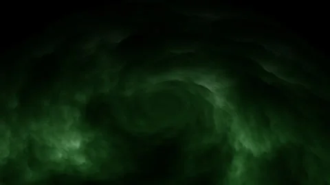 Dark green swirling smoke vortex background with mysterious atmospheric motion Vídeos de archivo 333162904