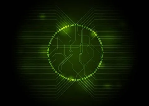 Dark green tech circuit board background Dark green tech circuit board bac... 写真素材